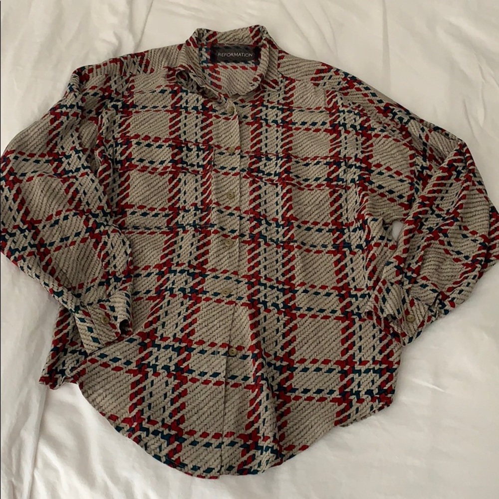 Vintage Reformation Silk Blouse